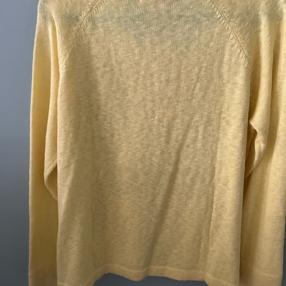 Lily Pulitzer Harrietta Sweater- Beautiful Calla Yellow - Picture 5 of 7